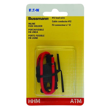 EATON BUSSMANN Fuse Holder, 30A Amp Range, 32V AC/DC Volt Rating, Wire Leads, Blade Fuse Fuse Type BP/HHM-RP